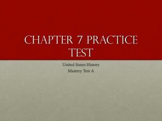 Chapter 7 Practice Test