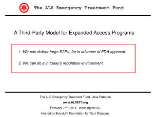 A Third-Party Model for Expanded Access Programs