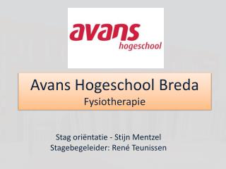 Avans Hogeschool Breda Fysiotherapie