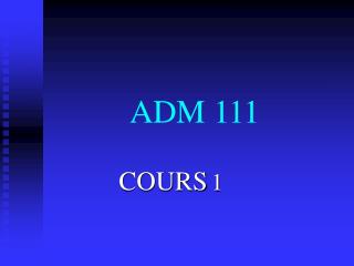 ADM 111