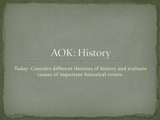 AOK: History