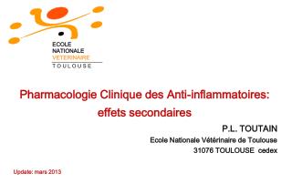 Pharmacologie Clinique des Anti-inflammatoires: effets secondaires