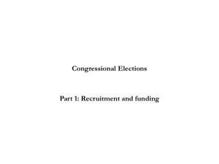 Congressional Elections