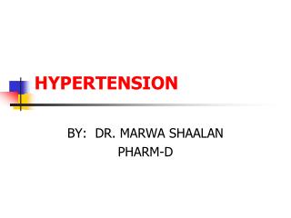 HYPERTENSION