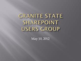 Granite State SharePoint Users Group