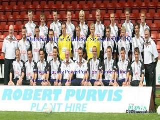 Dunfermline Athletic	season 09/10