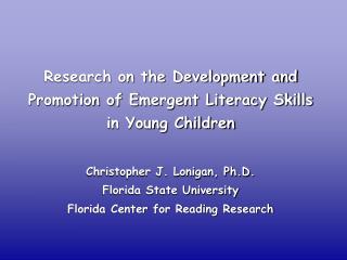 Research on the Development and Promotion of Emergent Literacy Skills in Young Children