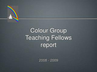Colour Group Teaching Fellows report