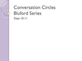 Conversation Circles Bluford Series