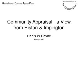Community Appraisal - a View from Histon &amp; Impington