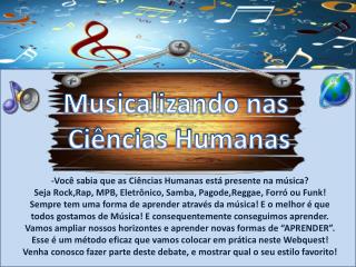 Musicalizando nas C iências Humanas