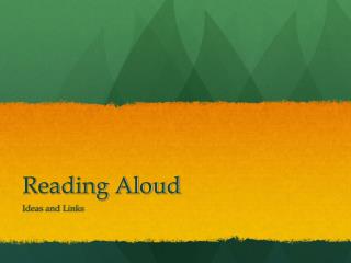 Reading Aloud