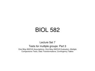 BIOL 582