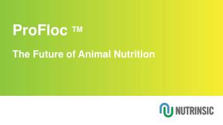 ProFloc TM The Future of Animal Nutrition