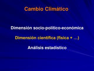 Cambio Climático