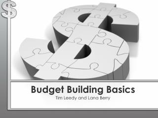 Budget Building Basics
