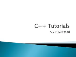 C++ Tutorials