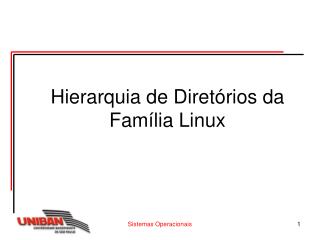 Hierarquia de Diretórios da Família Linux