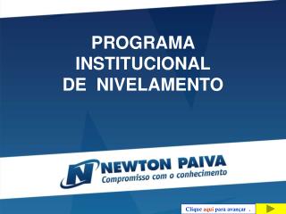 PROGRAMA INSTITUCIONAL DE NIVELAMENTO