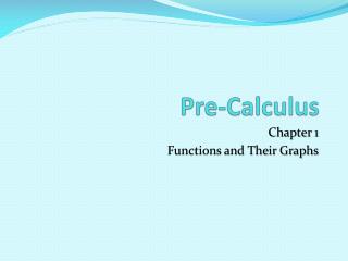 Pre-Calculus