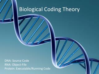 Biological Coding Theory