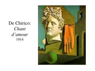 De Chirico: Chant d’amour 1914