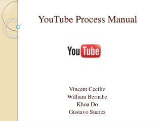 YouTube Process Manual