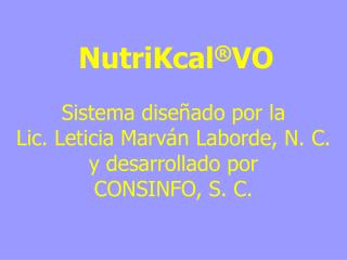 NutriKcal ® VO