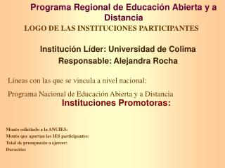 Programa Regional de Educación Abierta y a Distancia