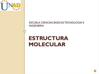 ESTRUCTURA MOLECULAR