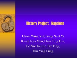 History Project—Napoleon