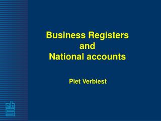 Business Registers and National accounts
