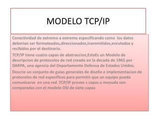 MODELO TCP/IP