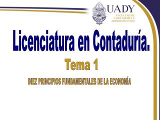 Licenciatura en Contaduría.