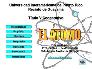 Universidad Interamericana de Puerto Rico Recinto de Guayama Título V Cooperativo