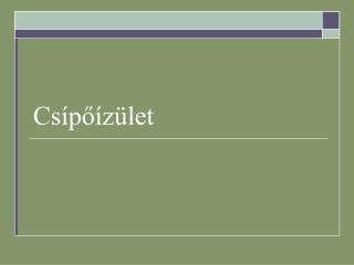 Csípőízület