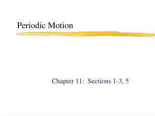 Periodic Motion