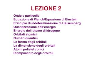 LEZIONE 2