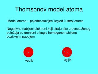 Thomsonov model atoma