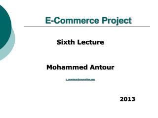 E-Commerce Project