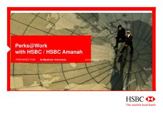 Perks@Work with HSBC / HSBC Amanah