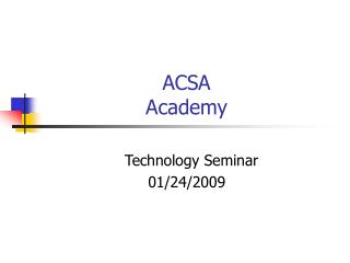 ACSA Academy