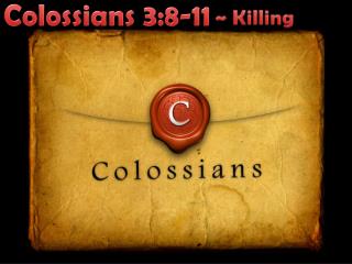 Colossians 3:8-11