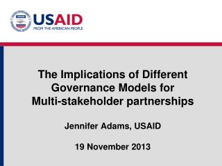 Key Components Of Multi-stakeholder Partnerships
