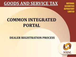 GOODS AND SERVICE TAX