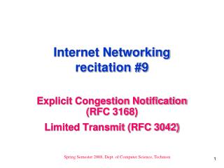 Internet Networking recitation #9