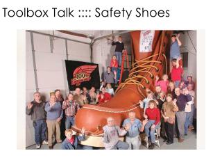 Toolbox Talk :::: Safety Shoes