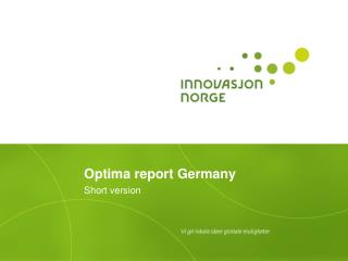 Optima report Germany