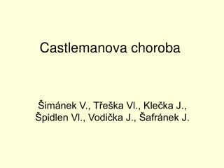 Castlemanova choroba