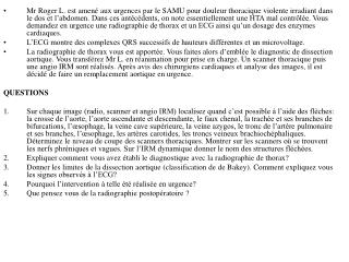 crosse de l’aorte aorte ascendante aorte descendante trachée et ses branches